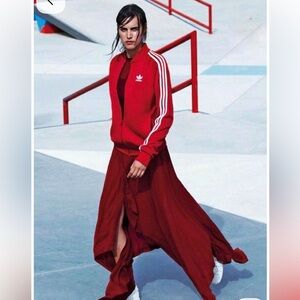 Adidas Red Track Jacket. Size: Small. Excellent condition ♥️